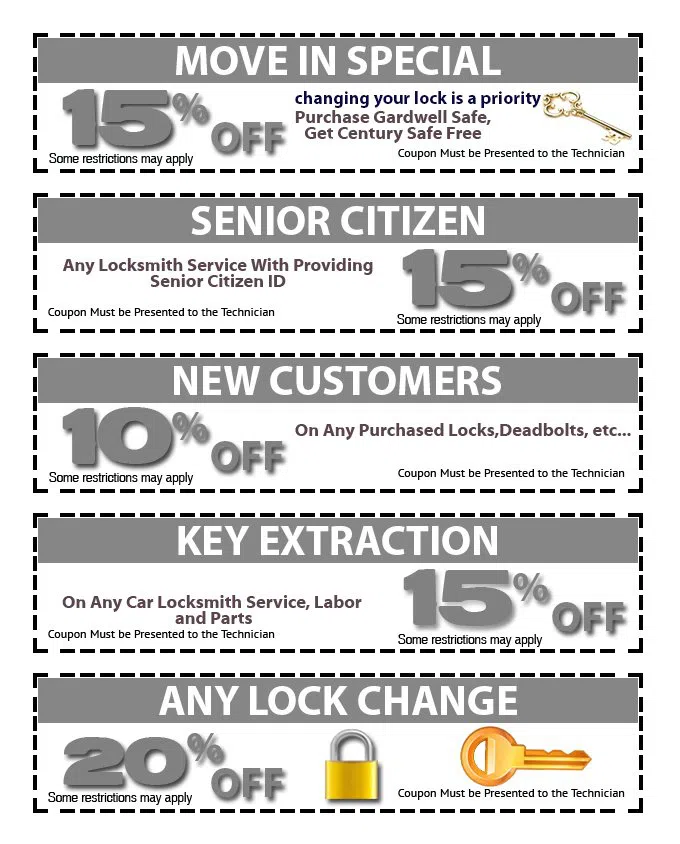 Arlington Lock And Key Services Arlington, VA 703-663-7404 - coupons18-set-five
